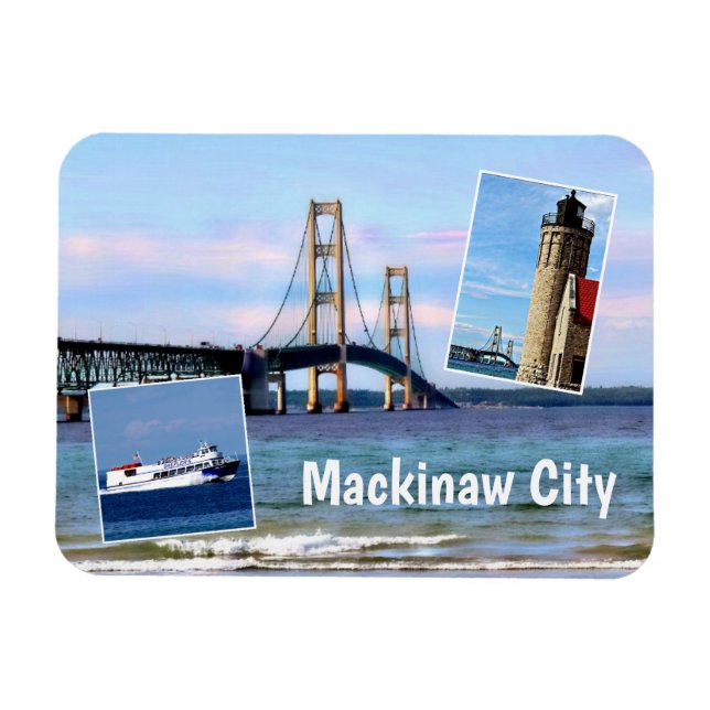 Íman Mackinaw City Magnet (Horizontal)