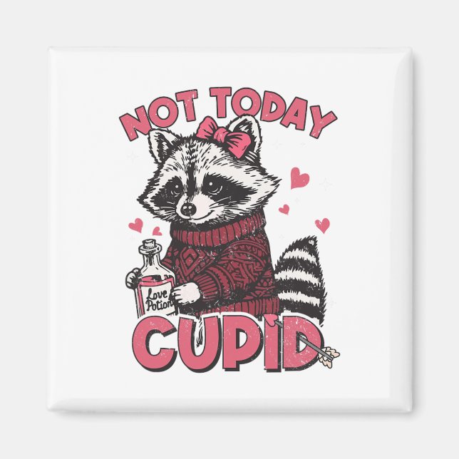 Íman Maconheiro Engraçado Não Hoje Cupido Meme de Dia d (Frente)