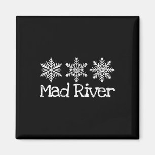 Íman Mad River Mountain Ohio Ski Skiier Skiing Snowflak