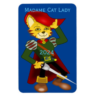 Íman Madame Cat Lady 2024 para o Presidente Thunder_Cov