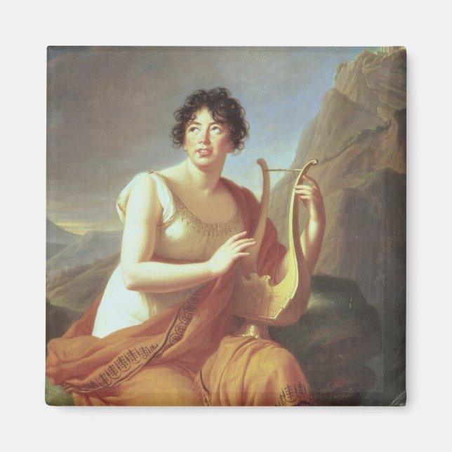 Íman Madame de Stael como Corinne, 1809 (Frente)