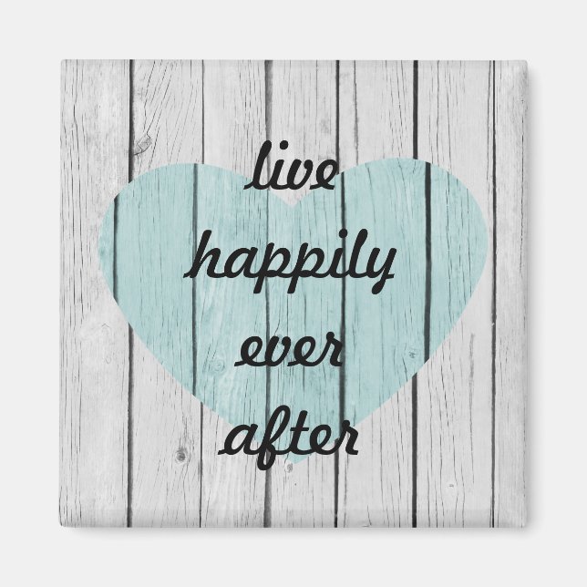 Íman Madeira Branca Rústica Chic (Frente)