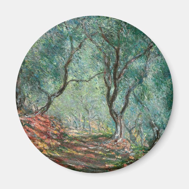 Íman Madeira de oliveira nos Jardins Moreno (por Monet) (Frente)