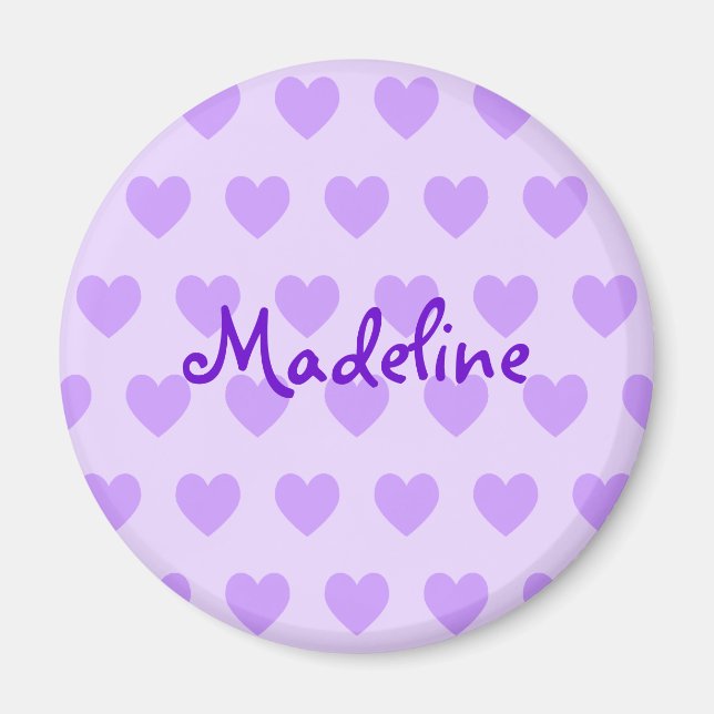 Íman Madeline em Roxo (Frente)