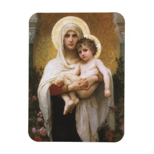 Íman Madona das Rosas de Bouguereau