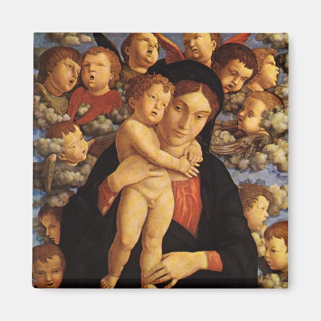 Íman Madona dos Querubins por Andrea Mantegna (Frente)