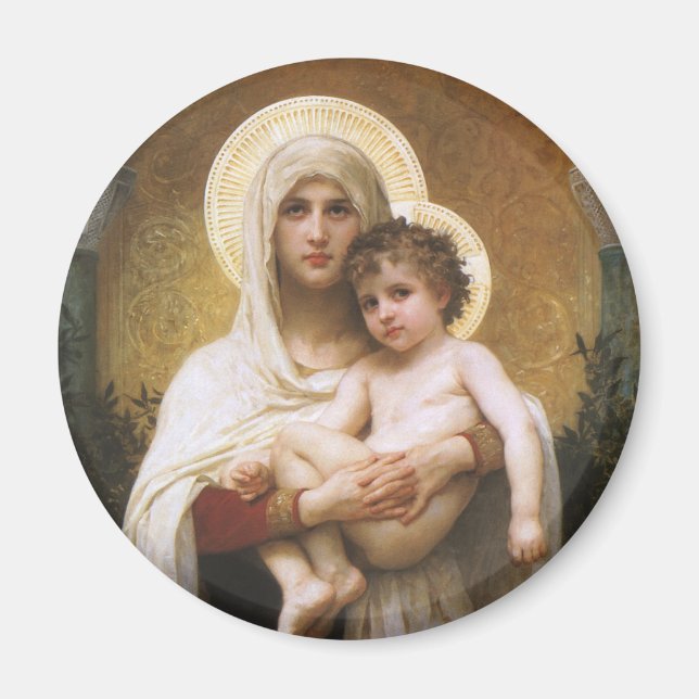 Íman Madona dos Rosas de Bouguereau (Frente)