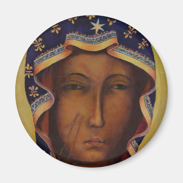 Íman Madona Negra Polonesa de Czestochowa (Frente)