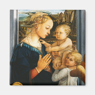 Íman Madonna com criança e dois anjos, Filippo Lippi