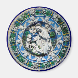 ÍMAN MADONNA COM CRIANÇAS E ÂNGULOS