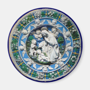 ÍMAN MADONNA COM CRIANÇAS E ANJOS