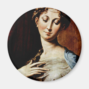 Íman Madonna com o pescoço longo por Parmigianino