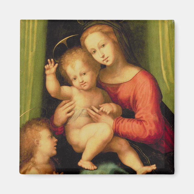 Íman Madonna e Child com Ruas. (Frente)
