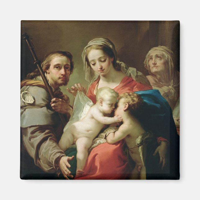 Íman Madonna e Child com Santos John, Anna e Rocco (Frente)