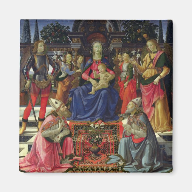 Íman Madonna e Child com SS. Justus, Zenobius e (Frente)