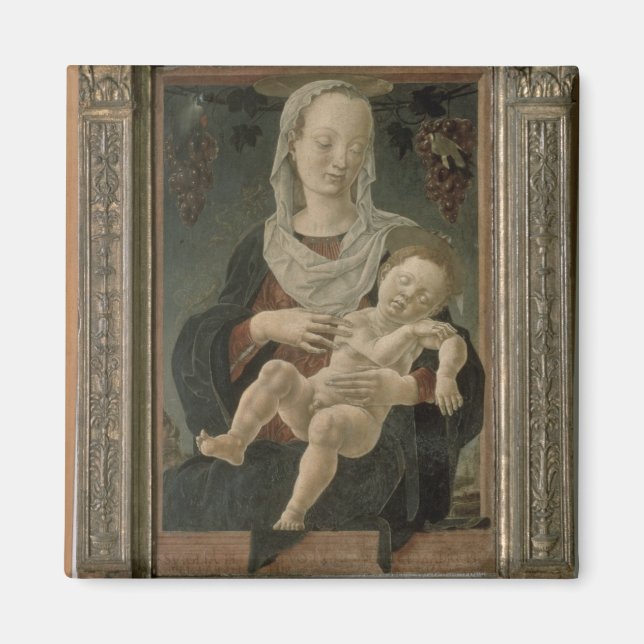 Íman Madonna e Child (óleo no painel) (Frente)