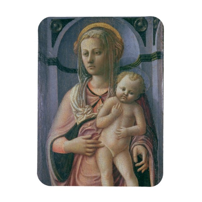 Íman Madonna e Child (tempera no painel) (Vertical)