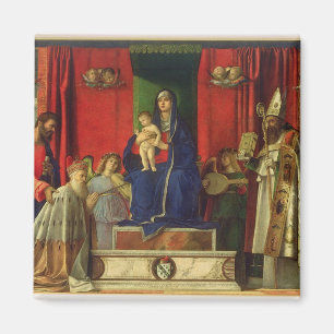 Íman Madonna e criança (Altarpiece de Barbarigo) 1488