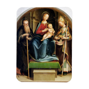 Íman Madonna e criança com abade de St Anthony e St. N