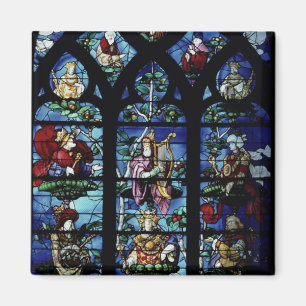 Íman Madonna e criança com anjos e reflec dos retratos