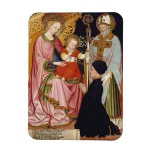 Íman Madonna e criança com o doador