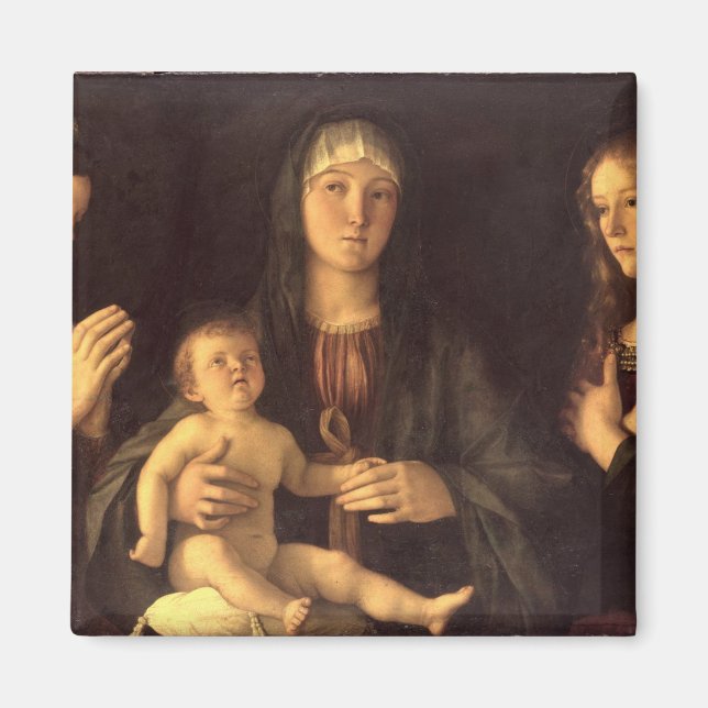 Íman Madonna e Criança com Ruas. Mary Magdalene e Ruas. (Frente)