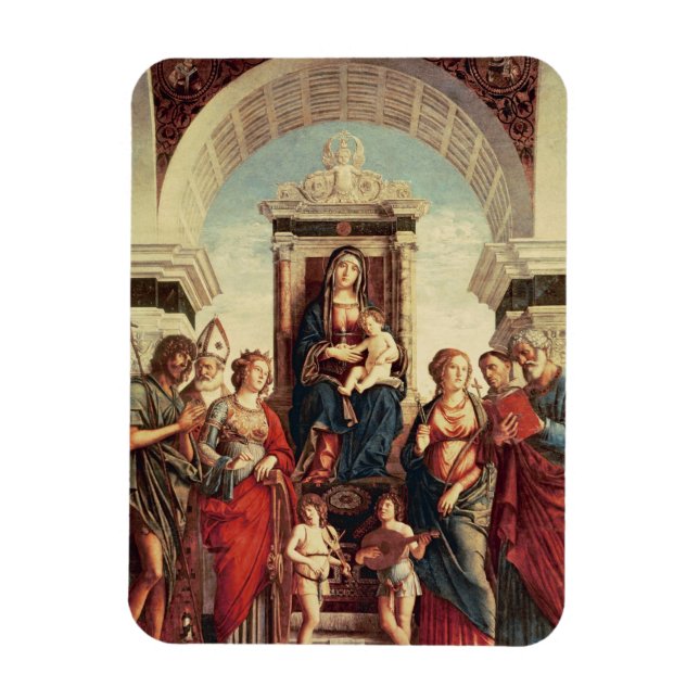 Íman Madonna e Criança com Santos (Vertical)