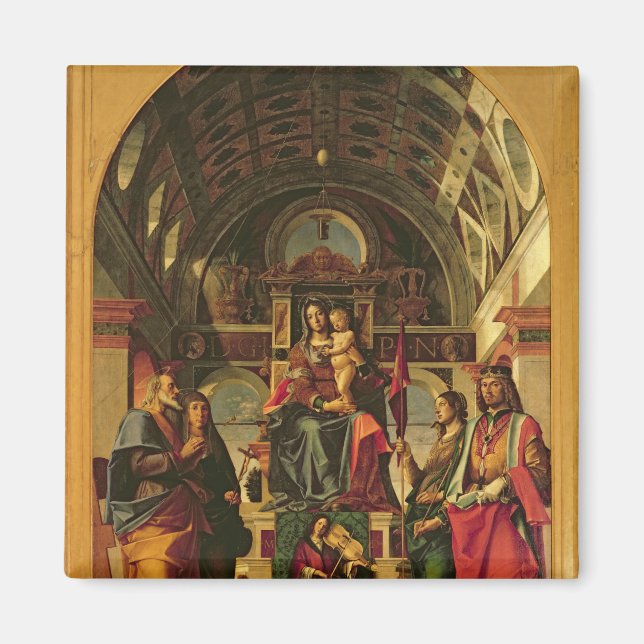 Íman Madonna e Criança com Santos, 1499 (Frente)