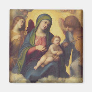 Íman Madonna e criança e criança na glória, c.1520