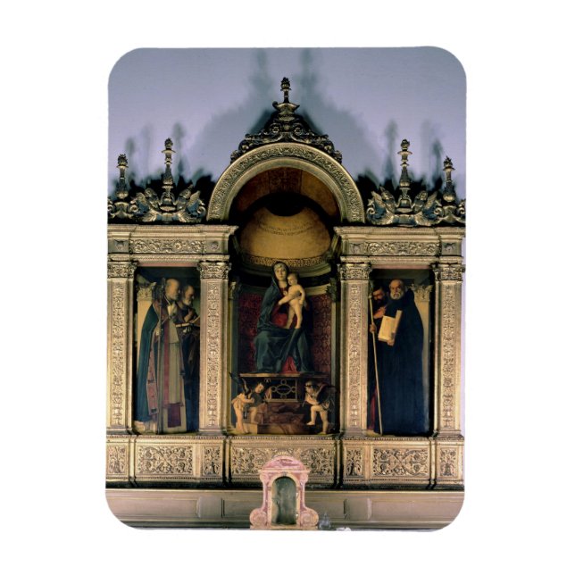 Íman Madonna e Criança e Santos (altórica triptych) (Vertical)