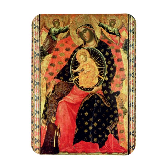 Íman Madonna e Criança Enfrentados com Duas Pessoas Dev (Vertical)