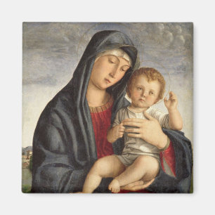 Íman Madonna e criança (óleo no painel) 2