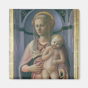 Íman Madonna e criança (tempera no painel)