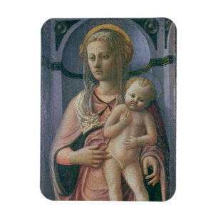 Íman Madonna e criança (tempera no painel)
