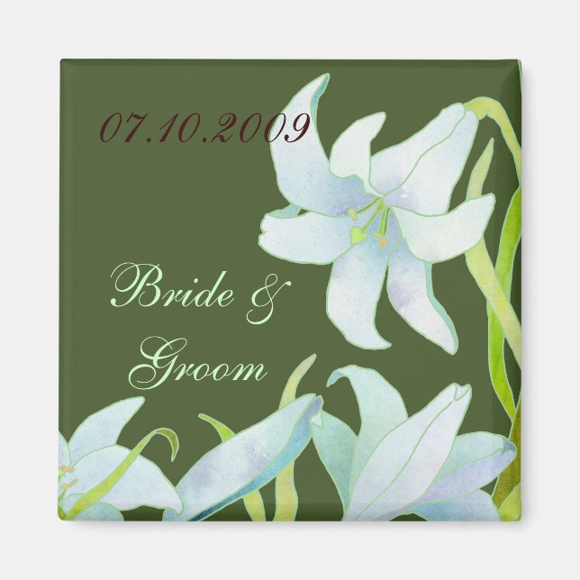 Íman Madonna Lily Wedding Salvar Data (Frente)