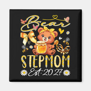 Íman Madrasta Est 2027 Laço Floral Dia das Mães Urso
