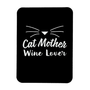 Íman Madre Art Cat Mãe Vinho