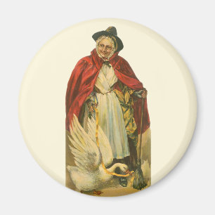 Íman Madre Goose Vintage Livro de Histórias Vitorianas