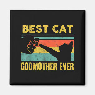 Íman Madrinha de gato vintage gatos feliz dia das mães 