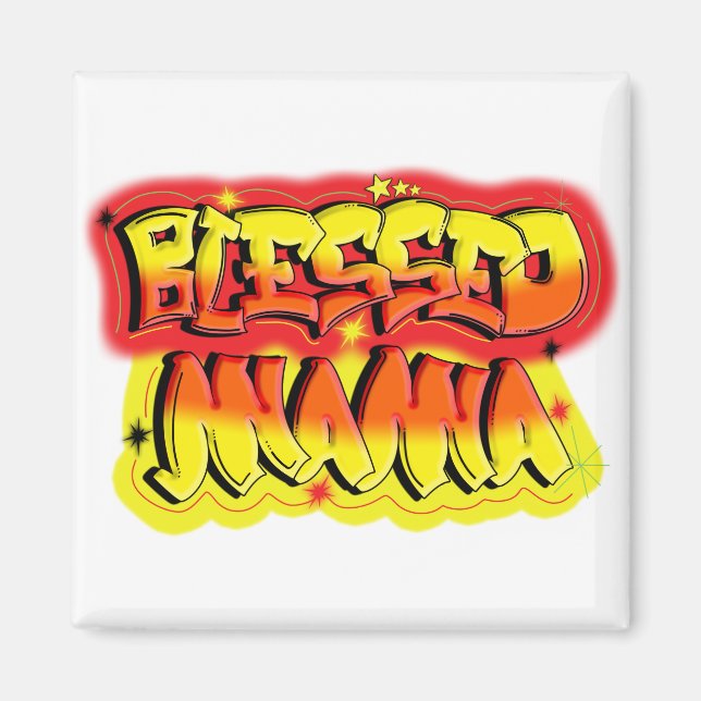 Íman Mãe abençoada (Frente)