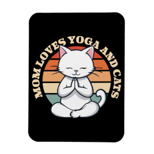 Íman Mãe Ama Gatos e Yoga
