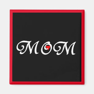 Íman Mãe com um Coração Vermelho