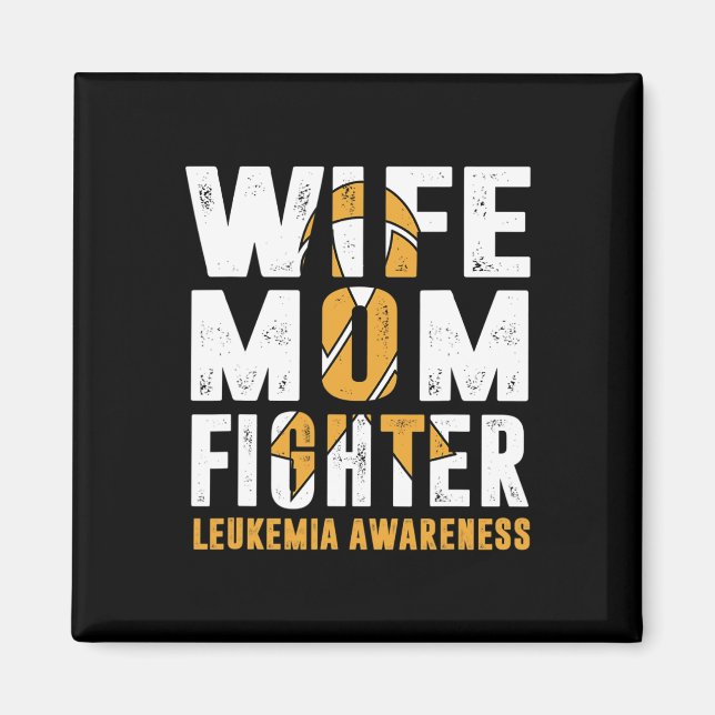 Íman Mãe Combatendo Leucemia Consciência (Frente)
