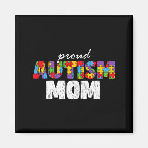 Íman Mãe Consciente do Autismo Orgulhosa Filho Filha Au