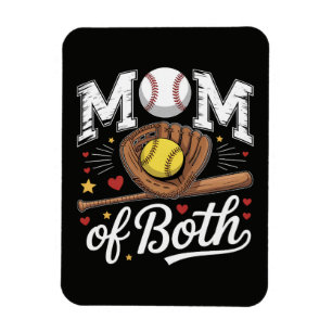 Íman Mãe de Ambos Dia de Jogo Beisebol Softbol