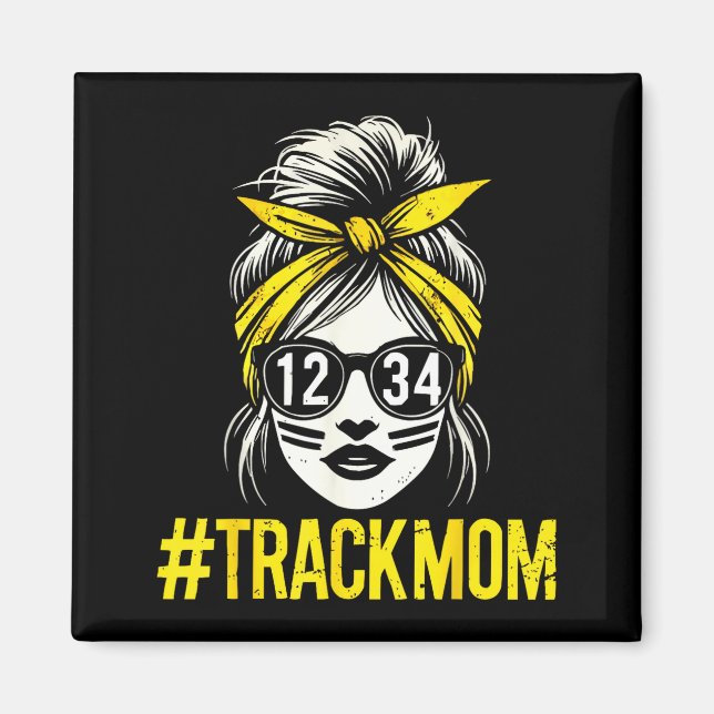 Íman Mãe de atletismo atleta corredora dia das mães  (Frente)