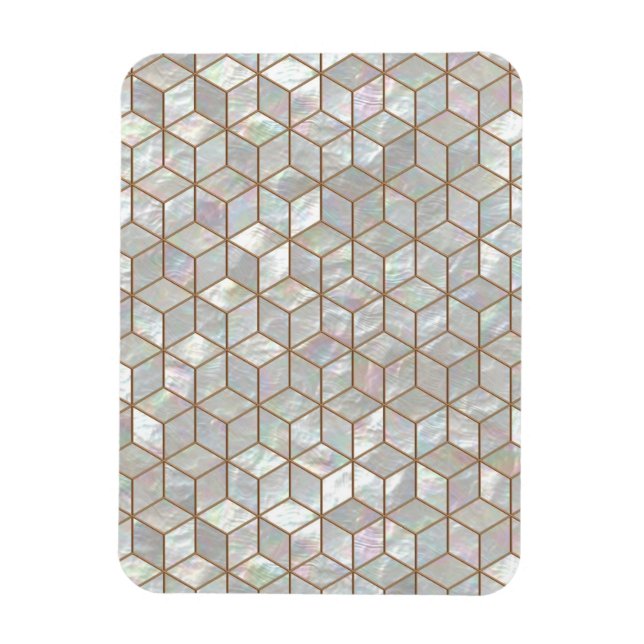 Íman Mãe De Azulejos De Pérolas (Vertical)