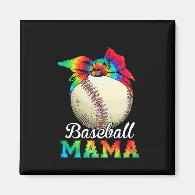 Íman Mãe de Baseball Aniversário (Frente)