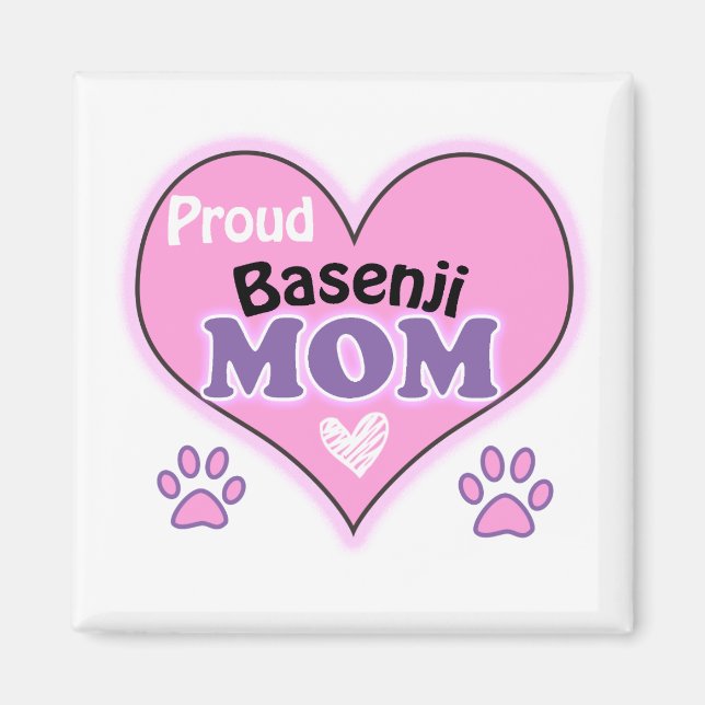 Íman Mãe de Basenji orgulhosa (Frente)