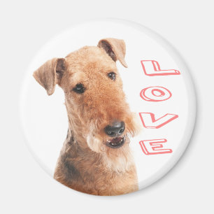 Íman Mãe de cachorro fofo amante de Airedale Terrier